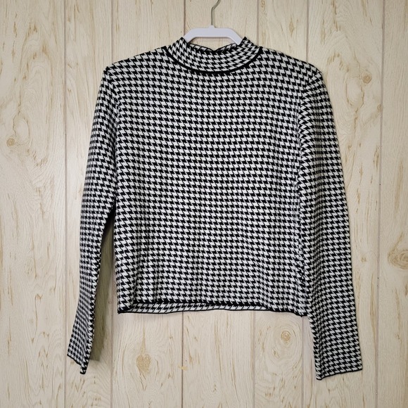 Fashion Nova Let It Go Houndstooth Sweater 2X - Picture 2 of 5